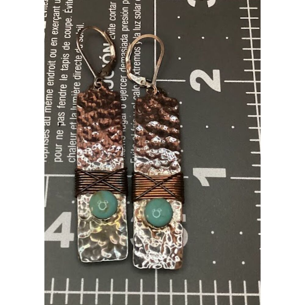 925 Sterling Silver Earrings with Turquoise Stone